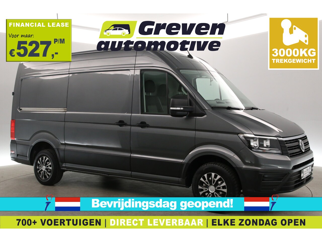 Volkswagen Crafter - 2.0 TDI L3H3 177PK | 3000kg Trekgew. | DSG | Airco | Adap. Cruise | Camera | Carplay | 3 Z - AutoWereld.nl