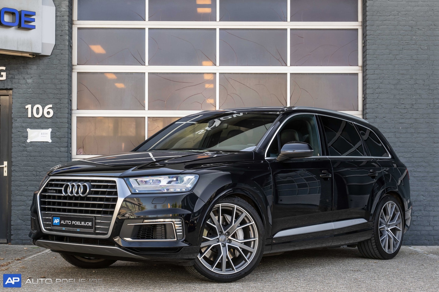Audi Q7 - 3.0 TDI e-tron quattro Sport Pano, Luchtvering, Sport-Seats, Trekhaak, 22LM, 374PK, BTW - AutoWereld.nl