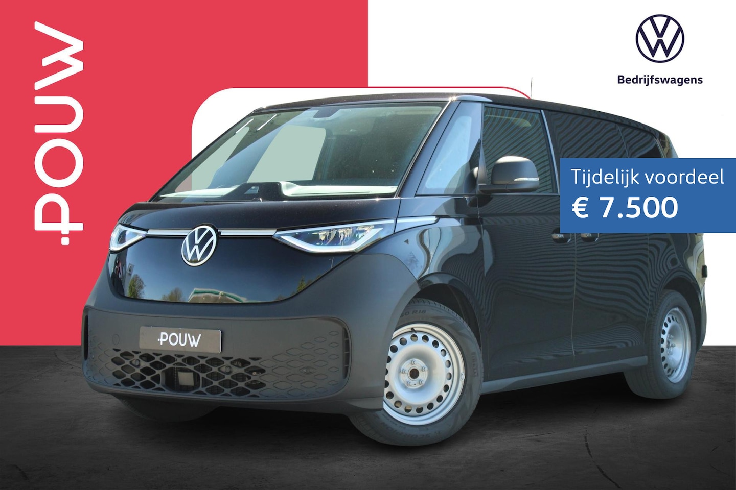 Volkswagen ID. Buzz Cargo - 286pk Economy Business 79 kWh | Achteruitrijcamera | Trekhaak - AutoWereld.nl