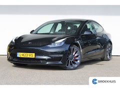 Tesla Model 3 - Performance AWD 75 kWh | Autopilot | Panoramadak | Navigatie | Lederen bekleding | 20" lic