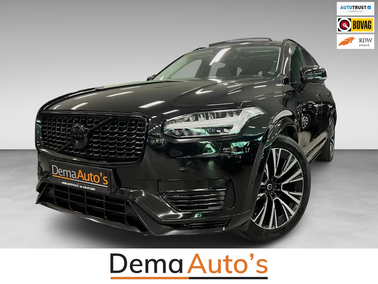 Volvo XC90 - 2.0 T8 Recharge AWD Ultimate Dark 7P LONG RANGE PANO/LUCHTV/B&W/STOELVENTILATIE/LEDER/H-UP - AutoWereld.nl