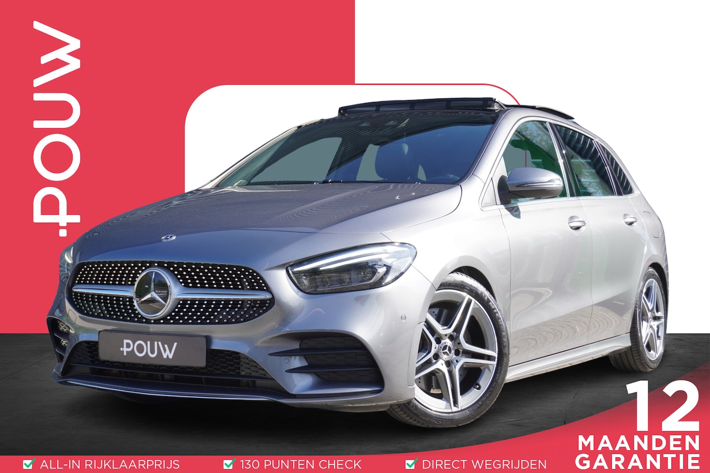 Mercedes-Benz B-klasse - 250 224pk AUT Premium Plus | Panoramadak | Stoelverwarming | Adaptive Cruise | Trekhaak - AutoWereld.nl