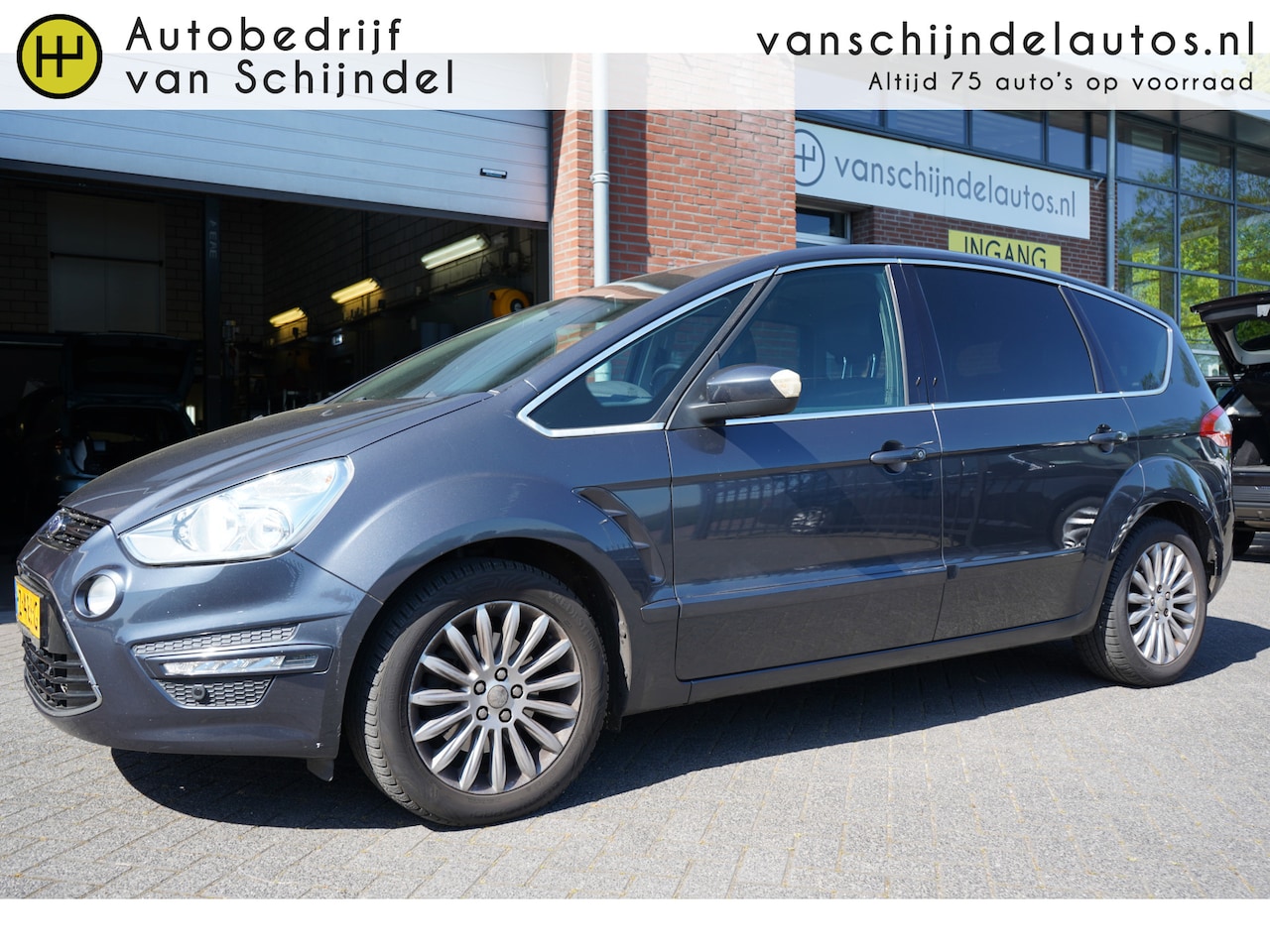 Ford S-Max - 2.0TDCI 136PK TITANIUM 5P 5STOELEN NAVI LEDER CLIMA CRUISE PDC V+A LMV BLUETOOTH ELECTR.ST - AutoWereld.nl