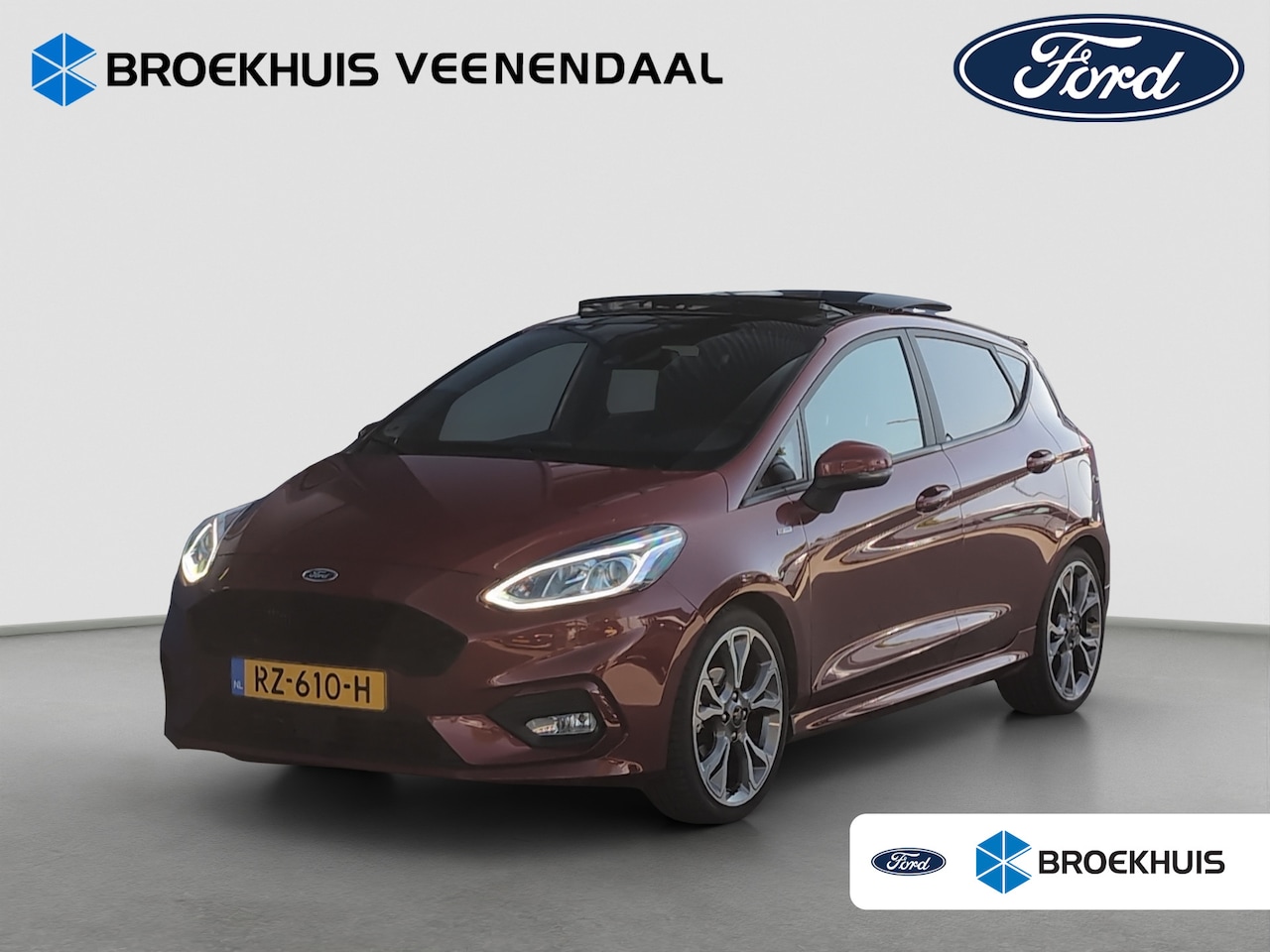 Ford Fiesta - 1.0 ST-Line | Pano | Cruise Control | Navi | Bluetooth | CarPlay | | Afwijkende dakkleur | - AutoWereld.nl