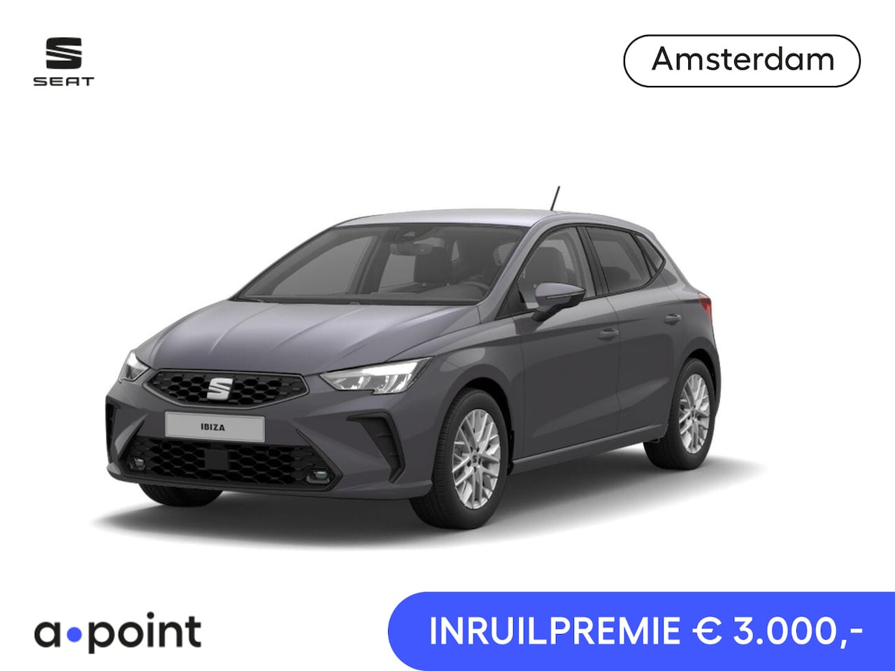 SEAT Ibiza - Style 1.0 EcoTSI 95 PK | Premium Lak 'Graphene Grey' | Apple Carplay | Park Assist | Cruis - AutoWereld.nl