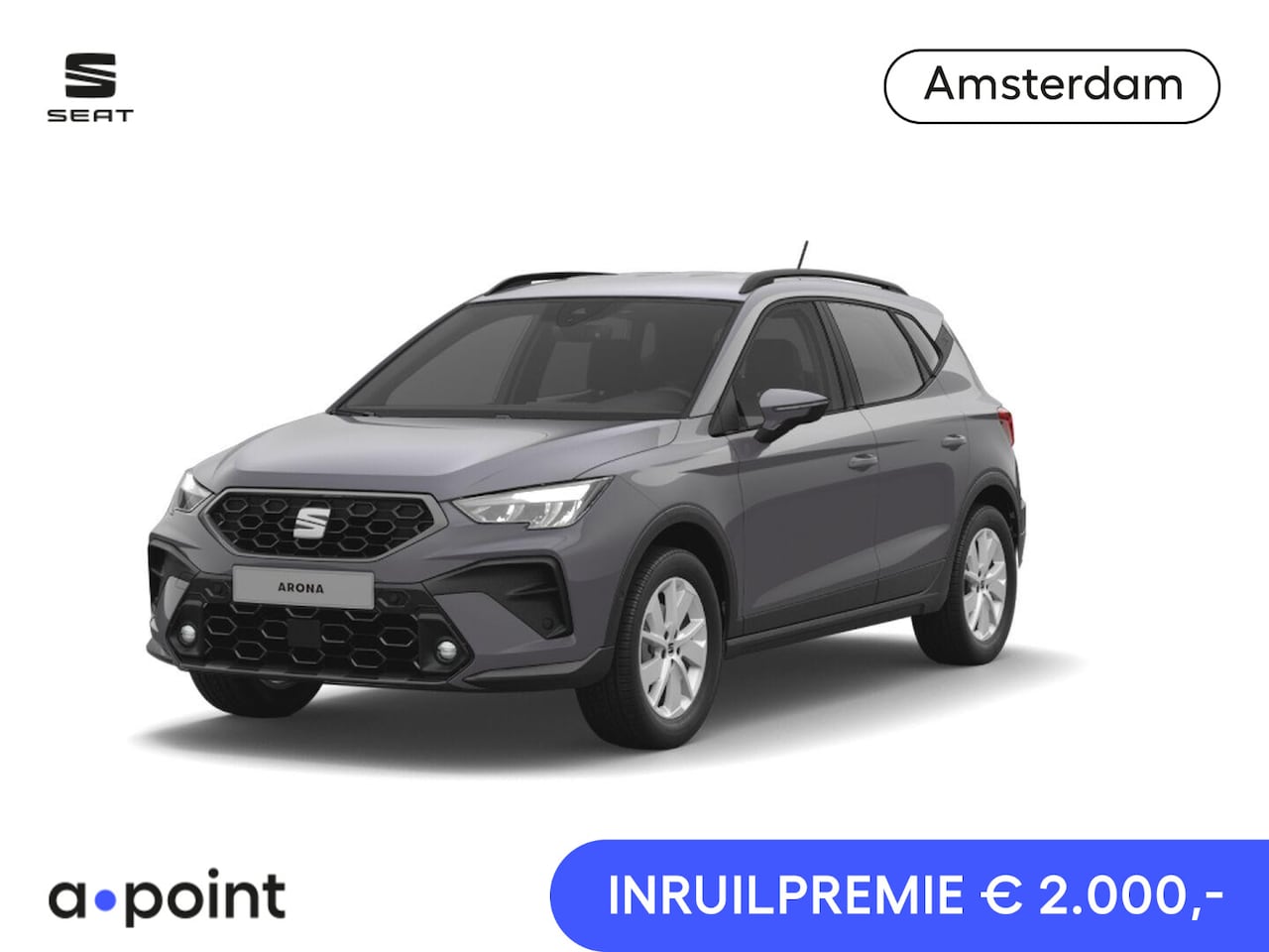 SEAT Arona - 1.0 EcoTSI Style Business Connect | Premium Lak 'Graphene Grey' | Verwarmbare voorstoelen - AutoWereld.nl