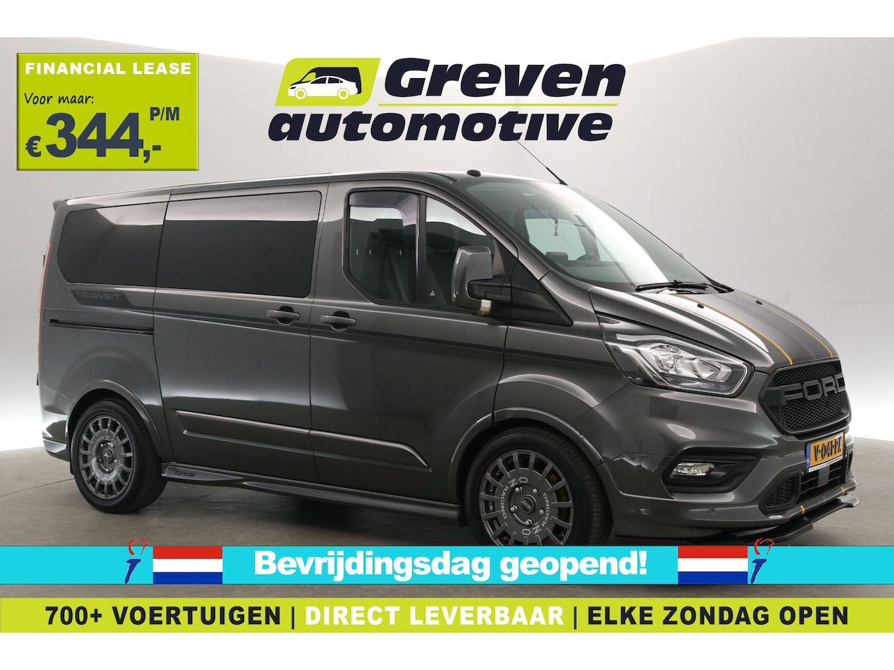 Ford Transit Custom - 2.0 TDCI L1H1 SPORT 170PK | Airco | Cruise | Camera | 3 Zits | Trekhaak | Carplay | LED - AutoWereld.nl