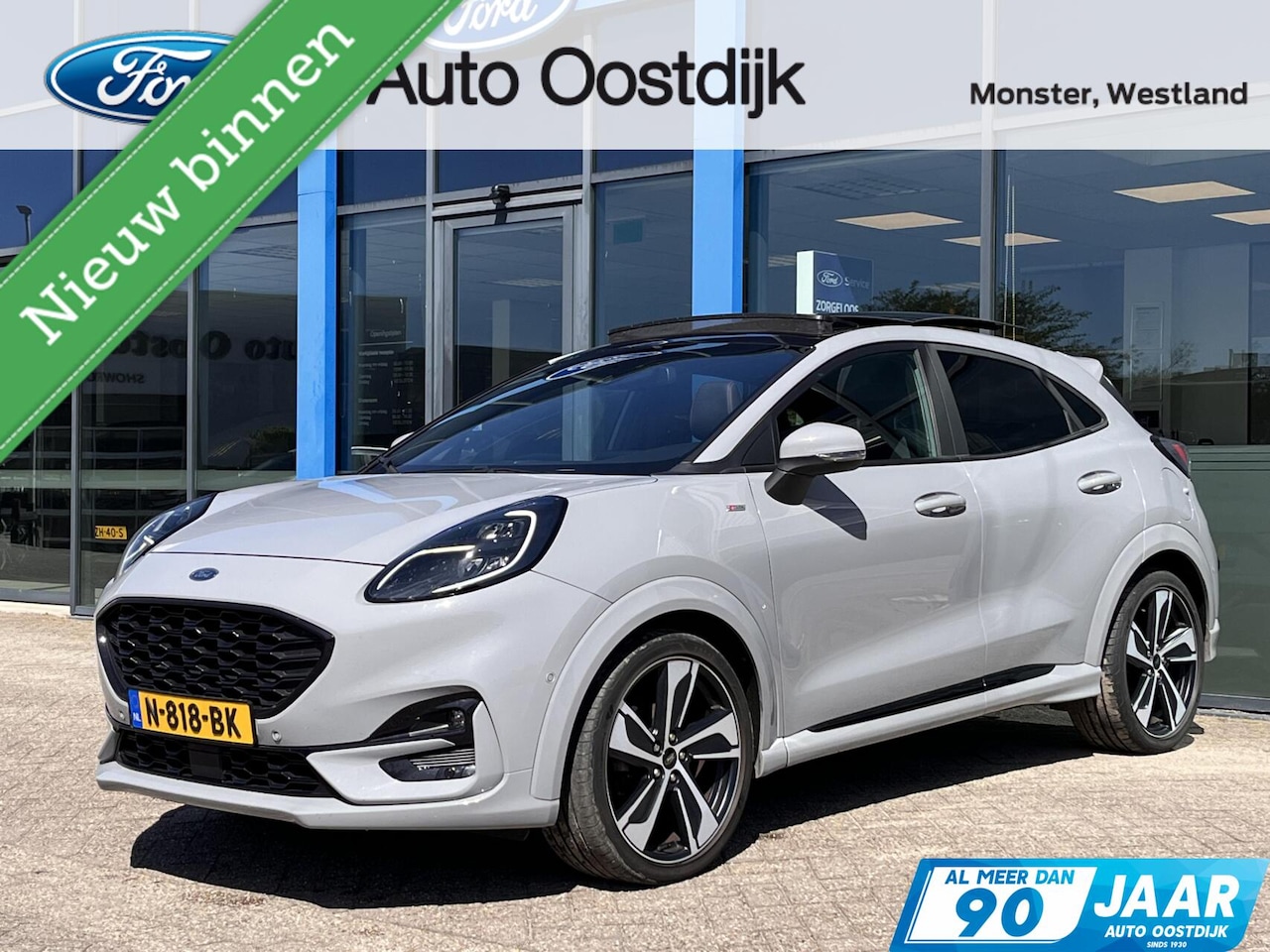 Ford Puma - 1.0 EcoBoost Hybrid ST-Line X 125PK Afn. Trekhaak Panodak Winterpack Adaptieve Cruise B&O - AutoWereld.nl