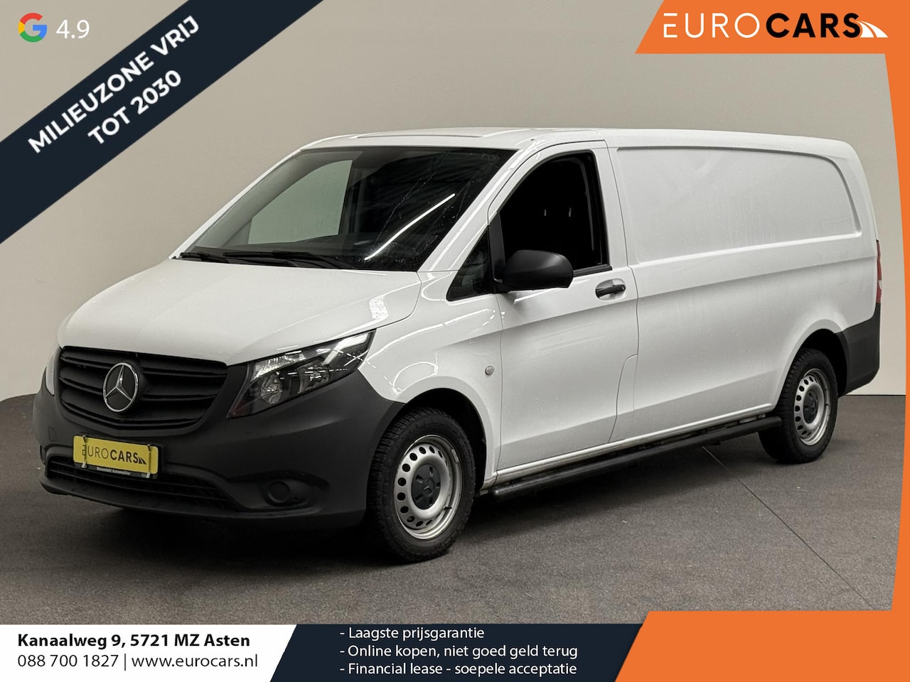 Mercedes-Benz Vito - 114 CDI Extra Lang Automaat Airco ACC Camera Navigatie Trekhaak Achterklep - AutoWereld.nl