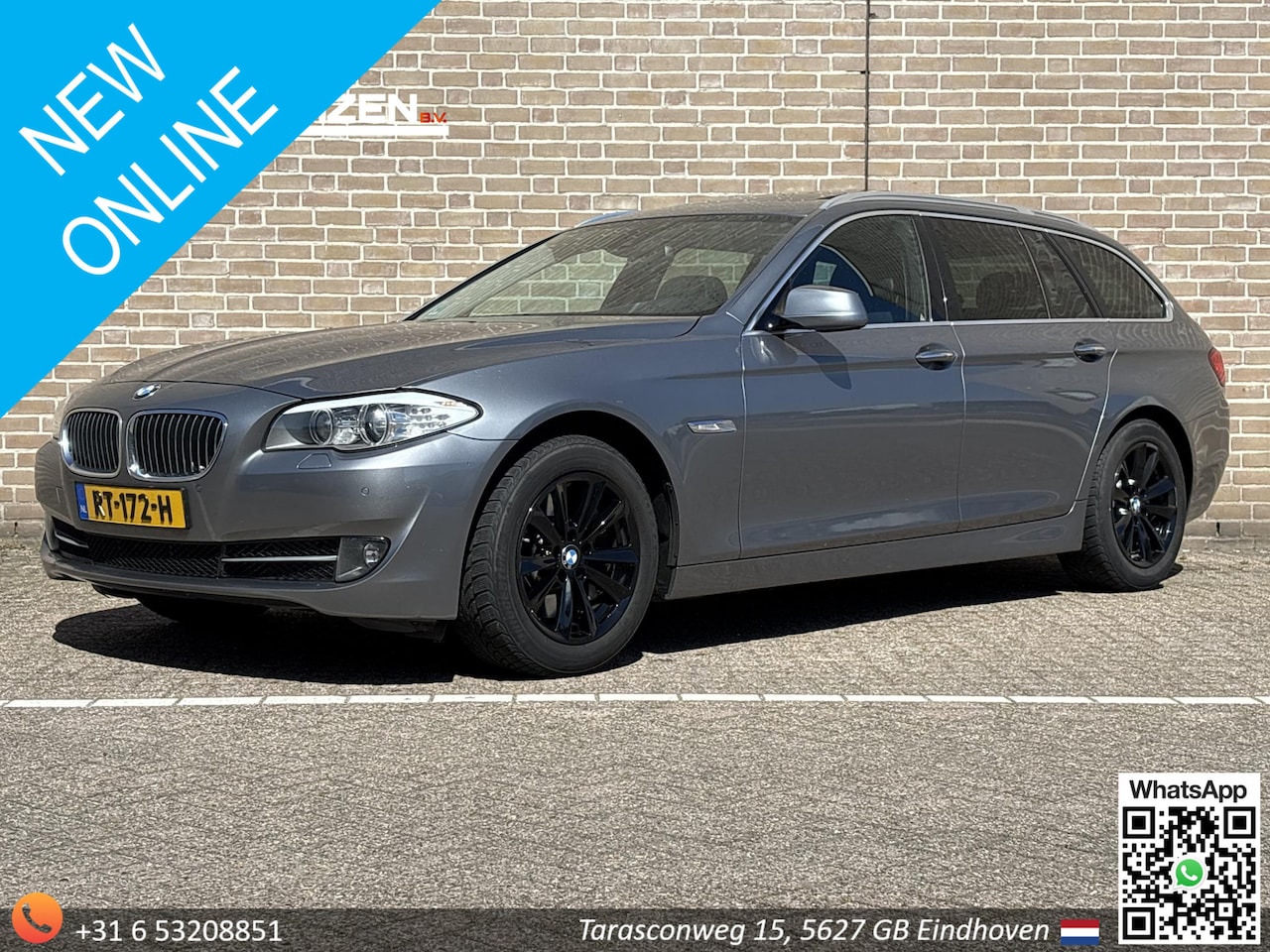 BMW 5-serie Touring - 525d High Executive Automaat | Leder | Navi | Climate | Cruise - AutoWereld.nl