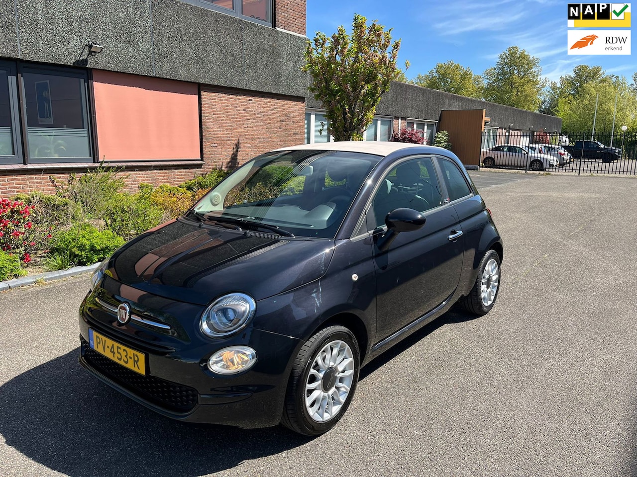 Fiat 500 C - 1.2 Popstar Boekjes Airco N.A.P softtop - AutoWereld.nl