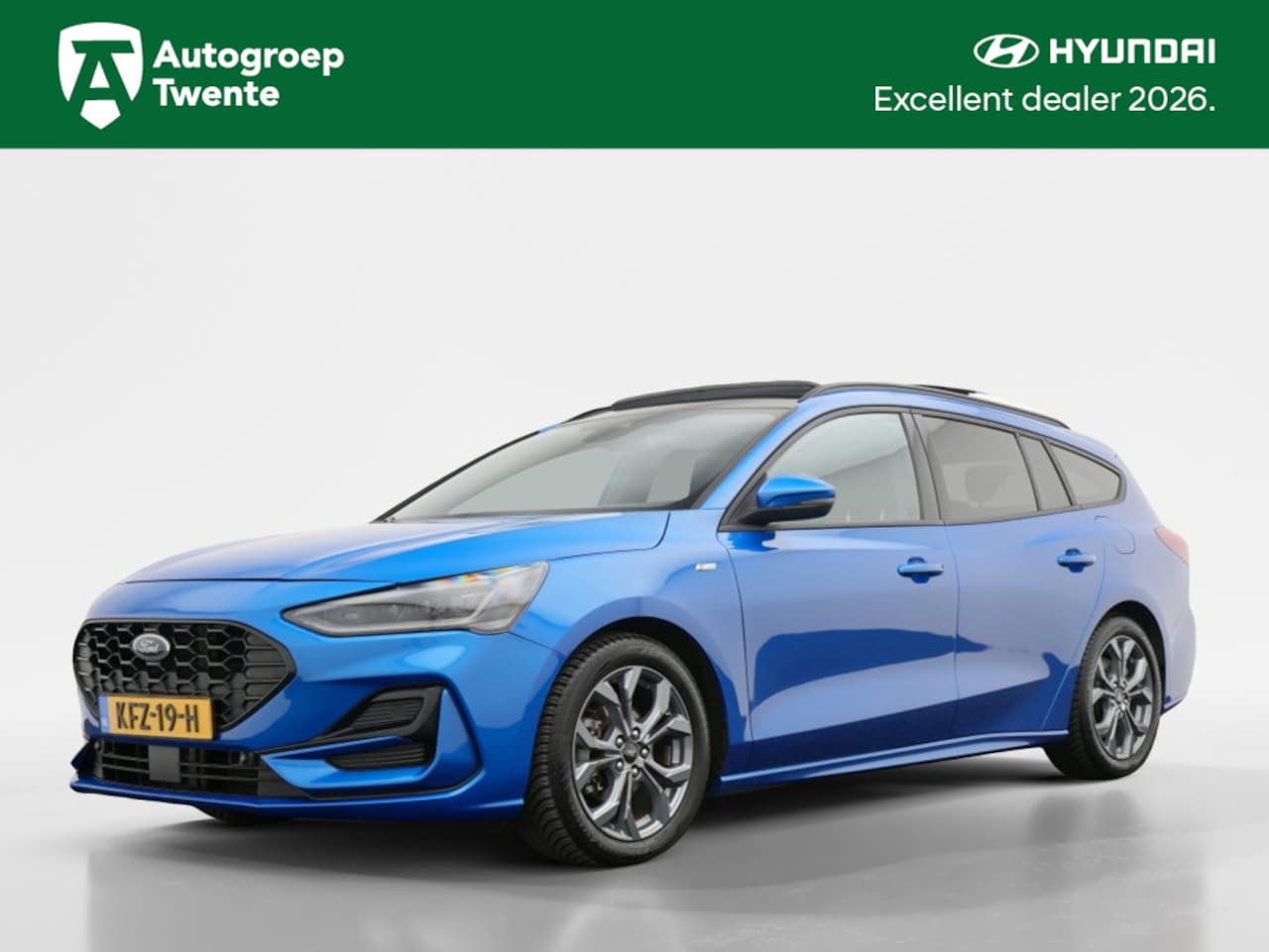 Ford Focus Wagon - 1.0 EcoBoost Hybrid ST Line X | Navi | Trekhaak | Panodak | All- - AutoWereld.nl