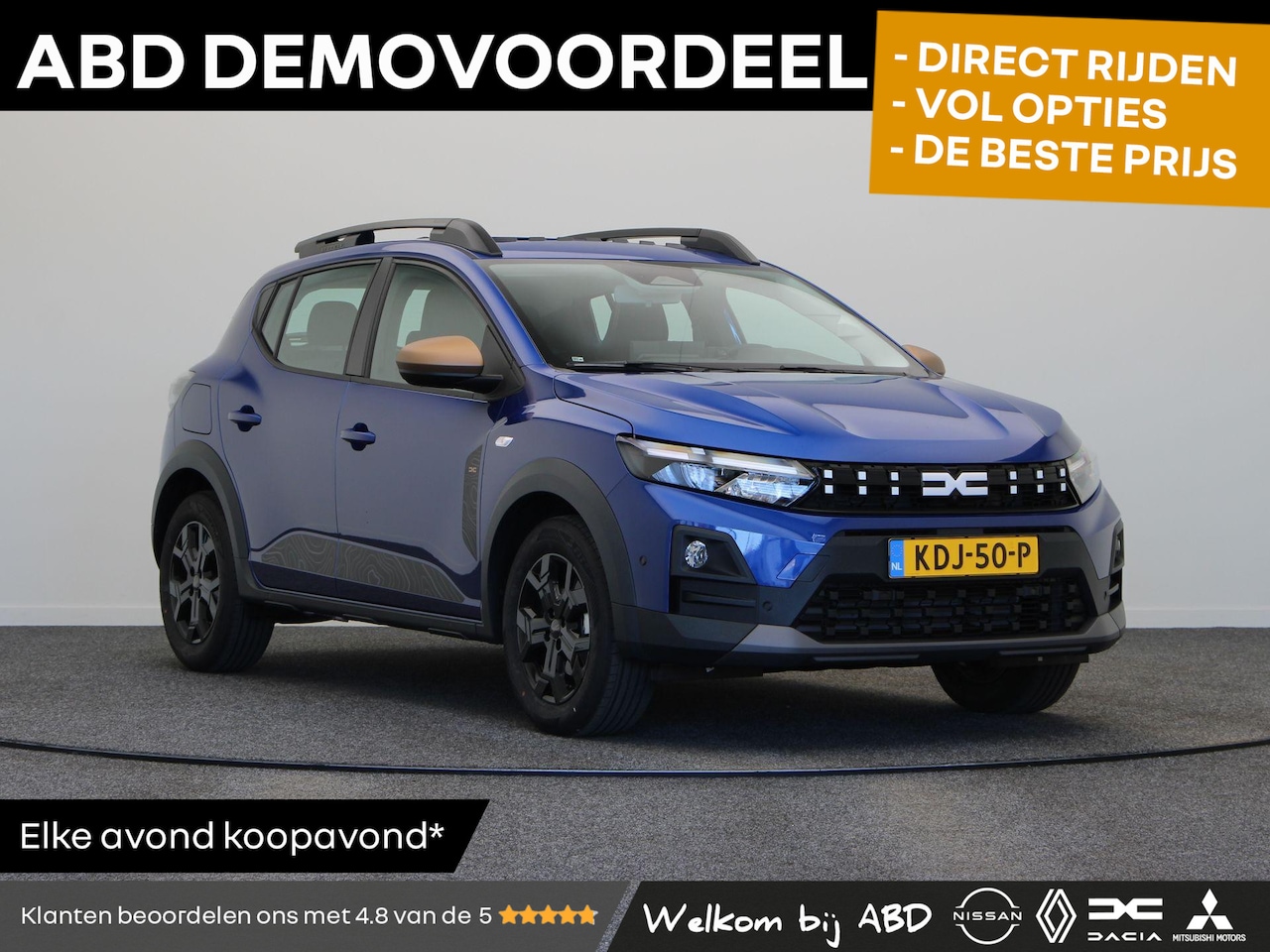 Dacia Sandero Stepway - Eco-G 120pk extreme | Schuifdak | 360 graden camera | Stoel- en stuurwielverwarming | Navi - AutoWereld.nl
