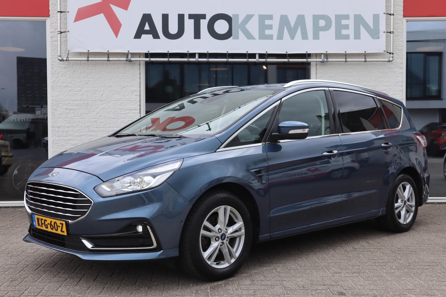 Ford S-Max - 2.5i HEV 7P CARPLAY|CRUISE|AFNEEMBARE TREKHAAK|STOEL/STUUR VERWARM. - AutoWereld.nl