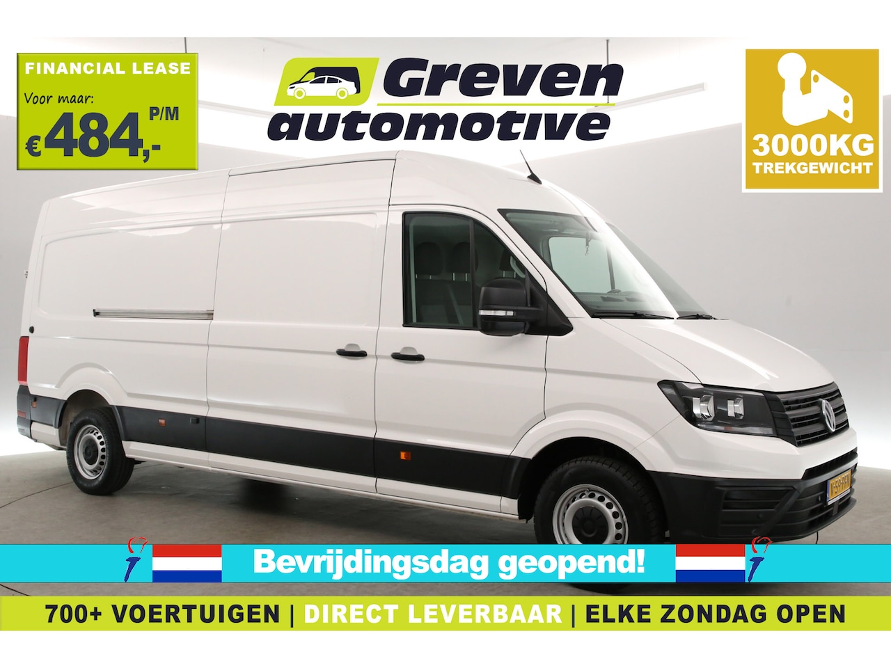 Volkswagen Crafter - 2.0 TDI 177PK L4H3 | Aut. | 3000kg Trekgew. | Airco | Cruise | Camera | 3 Zits | Carplay | - AutoWereld.nl