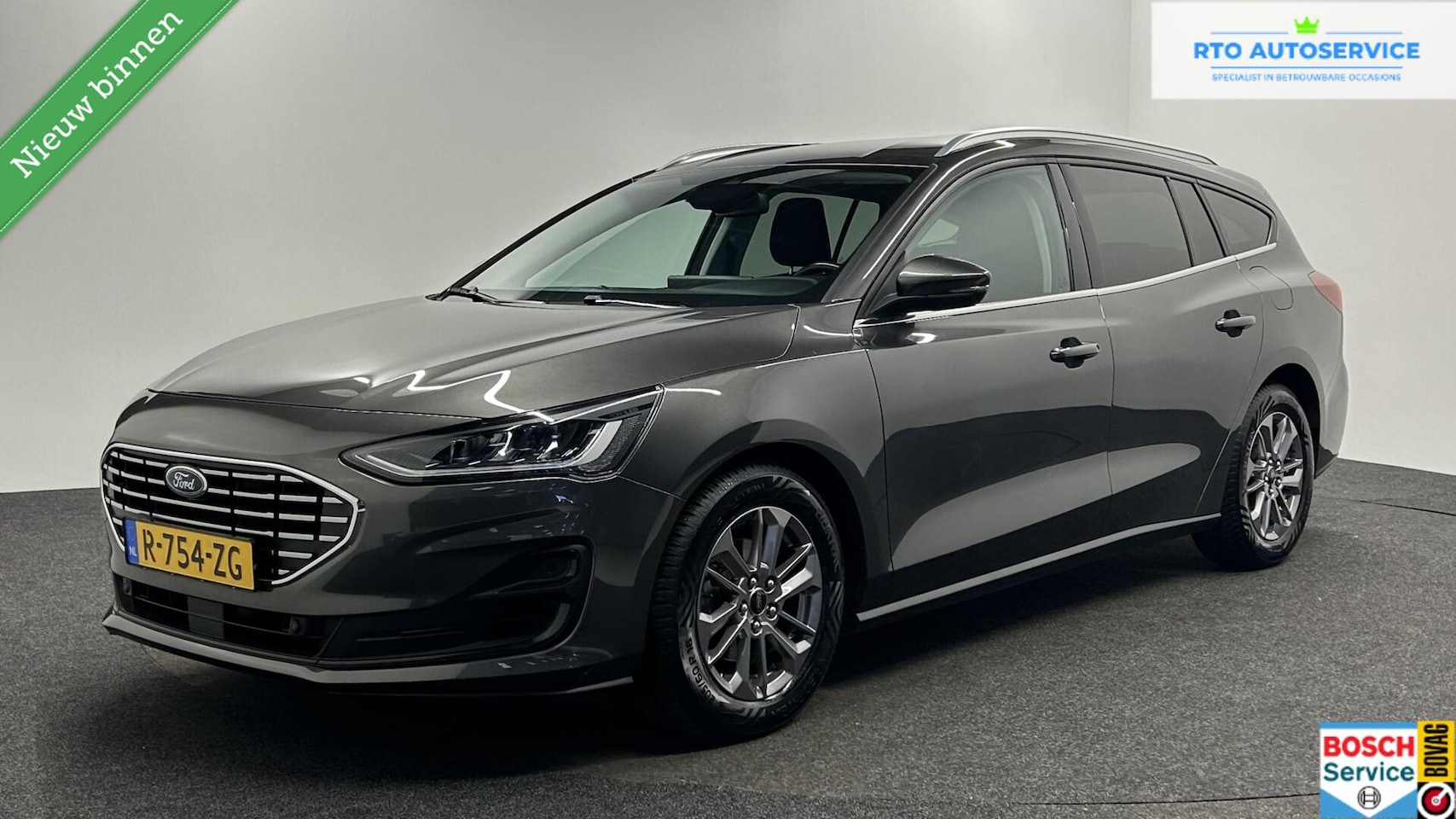 Ford Focus Wagon - 1.0 EcoBoost Hybrid Titanium Style CARPLAY NAVI ECC CRUISE. - AutoWereld.nl