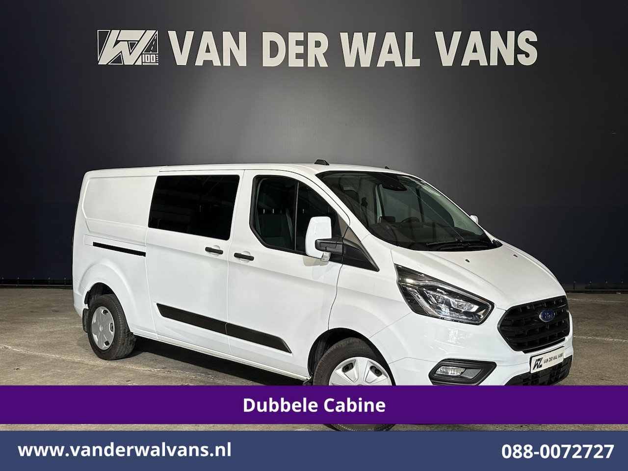 Ford Transit Custom - 2.0 TDCI 131pk Automaat L2H1 Dubbele Cabine Euro6 Airco | 6-Zits | Camera | Navigatie | Ap - AutoWereld.nl