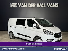 Ford Transit Custom - 2.0 TDCI 131pk Automaat L2H1 Dubbele Cabine Euro6 Airco | 6-Zits | Camera | Navigatie | Ap