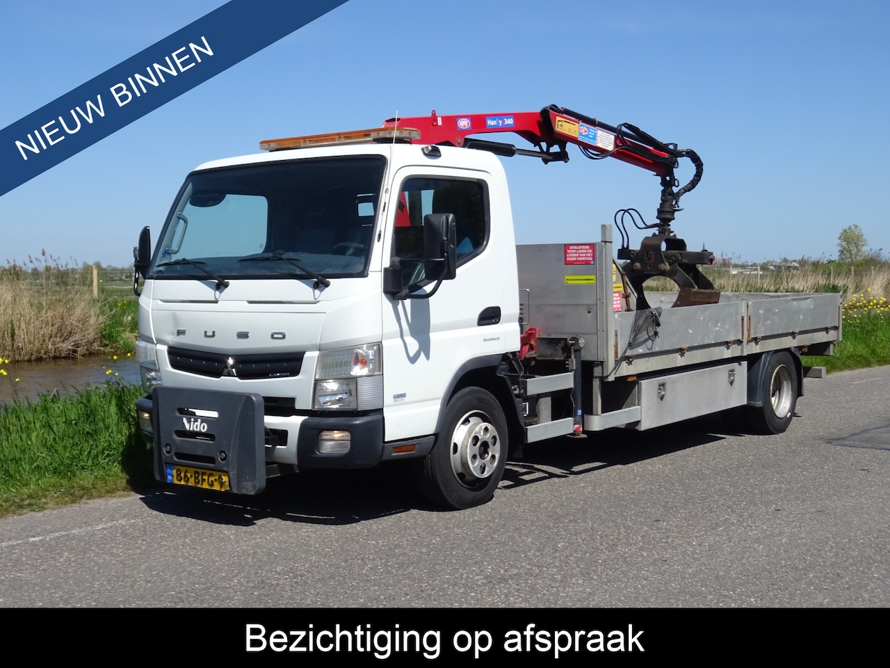 Mitsubishi Canter - Fuso * LAADKRAAN handy 340 * EX GEMEENTE * KRAANAUTO !! - AutoWereld.nl