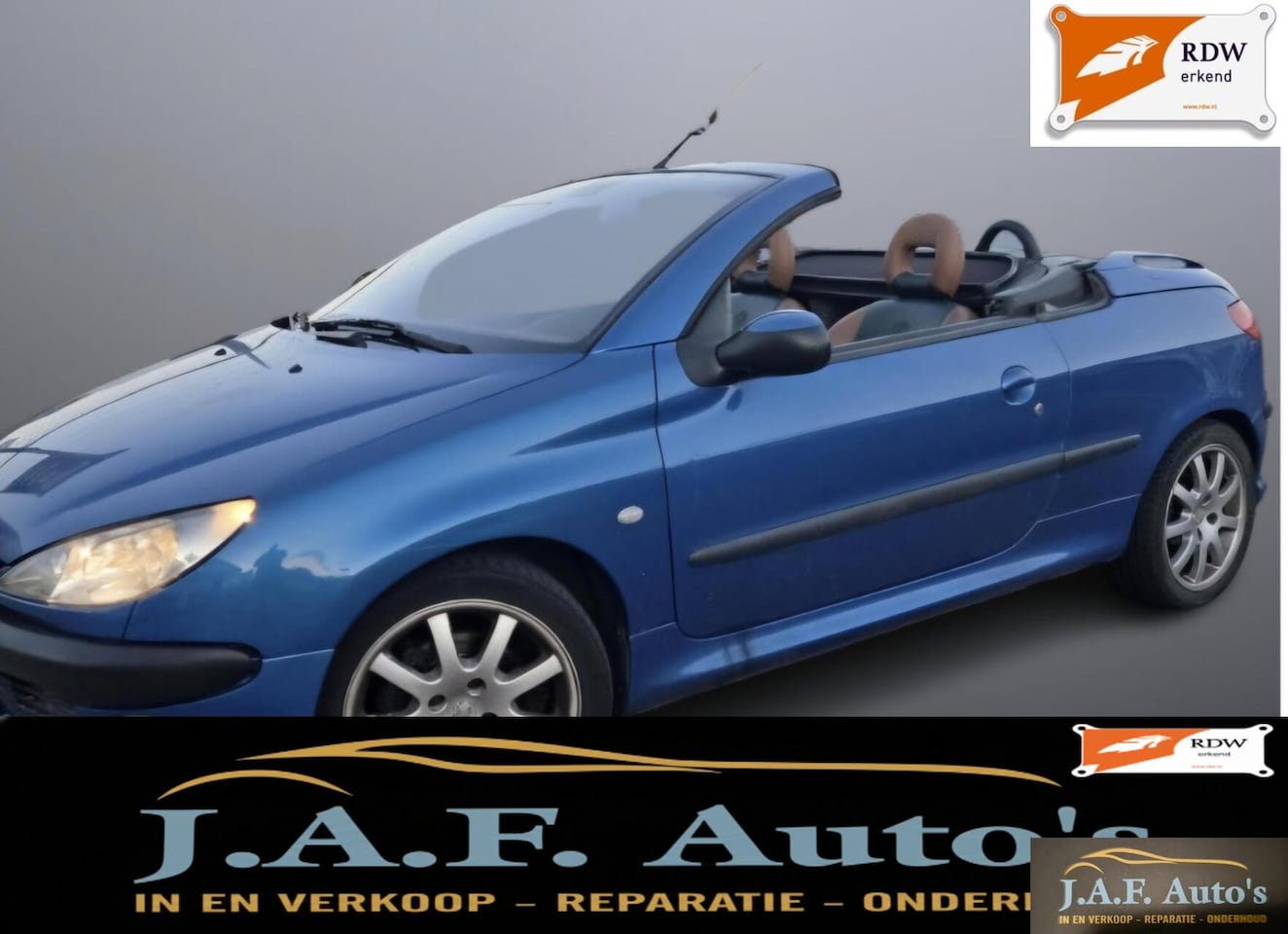 Peugeot 206 CC - 2.0-16V Cabrio APK Leder mooie auto nw apk - AutoWereld.nl