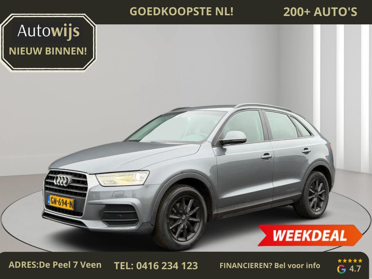 Audi Q3 - 1.4 TFSI CoD Pro Line|NL AUTO|AUT|150PK|LED|KEYLESS - AutoWereld.nl