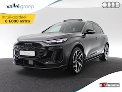 Audi Q6 e-tron - S edition 83 kWh 252 pk | Glazen panoramadak | Trekhaak, mechanisch draaibaar | S line zwa