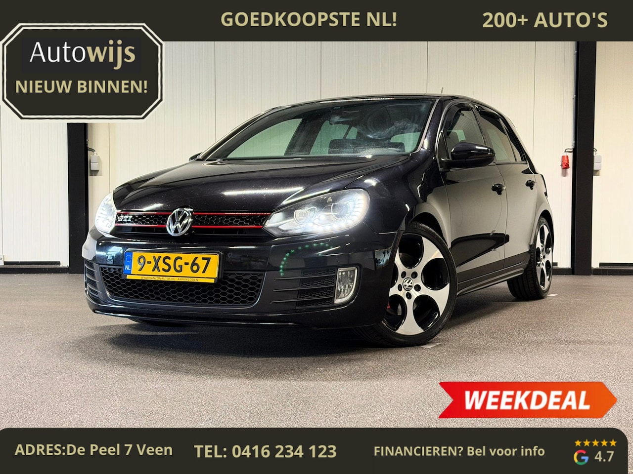 Volkswagen Golf - 2.0 GTI|LED|AUT|LM-VELG|GOED ONDERHOUDEN|LEDER| - AutoWereld.nl
