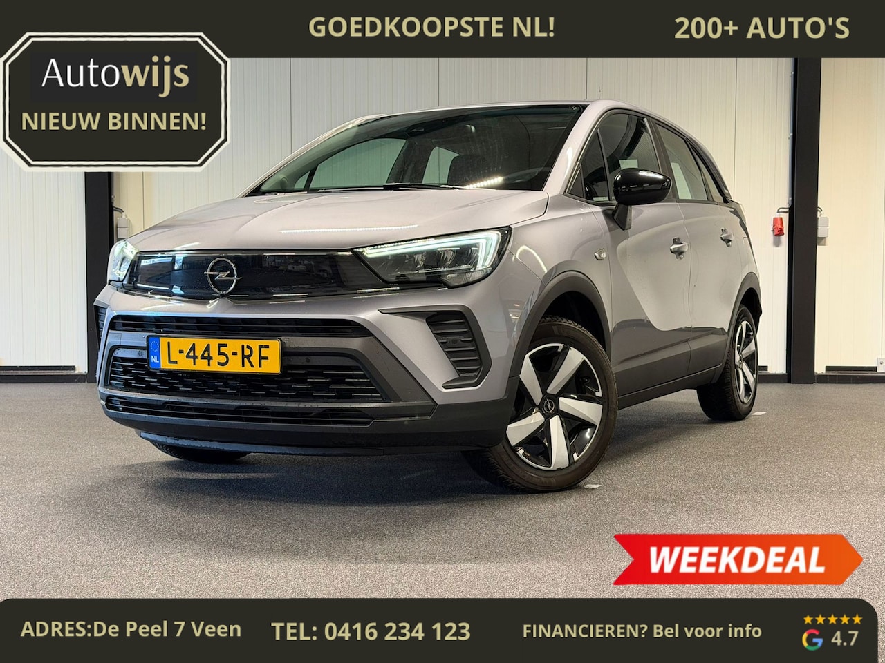 Opel Crossland - 1.2 Turbo Edition|NWE MODEL|360Cam|Carplay|Navi|CRUISE|NL AUTO - AutoWereld.nl