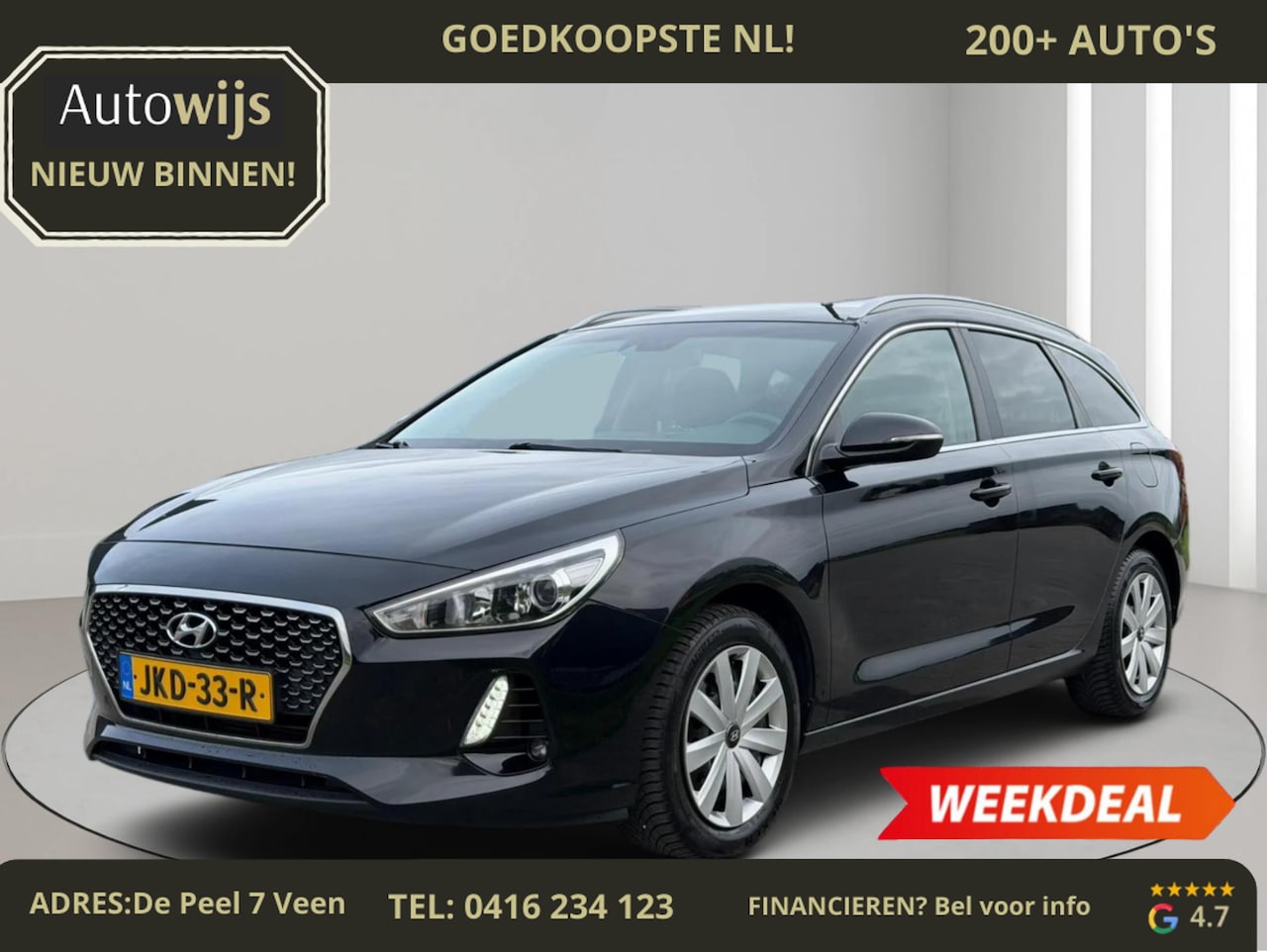 Hyundai i30 Wagon - 1.4 T-GDI Comfort|Camera|AUTOMAAT|Xenon|Stuurverw|NAVI|Cruise - AutoWereld.nl