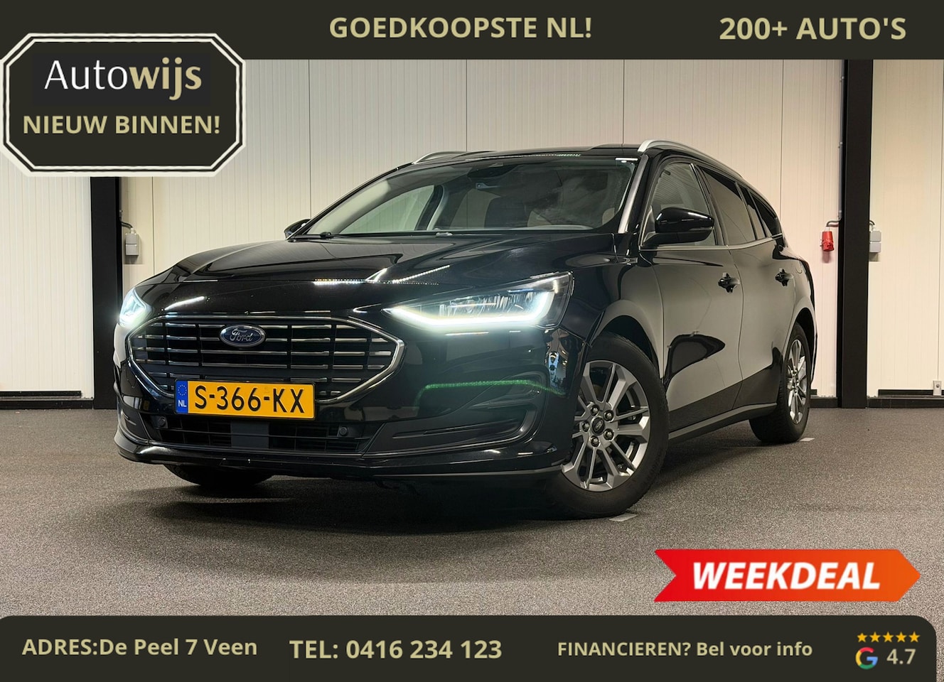 Ford Focus Wagon - 1.0 EcoBoost Hybrid Titanium|NL AUTO|NAVI|DEALER ONDERHOUDEN - AutoWereld.nl