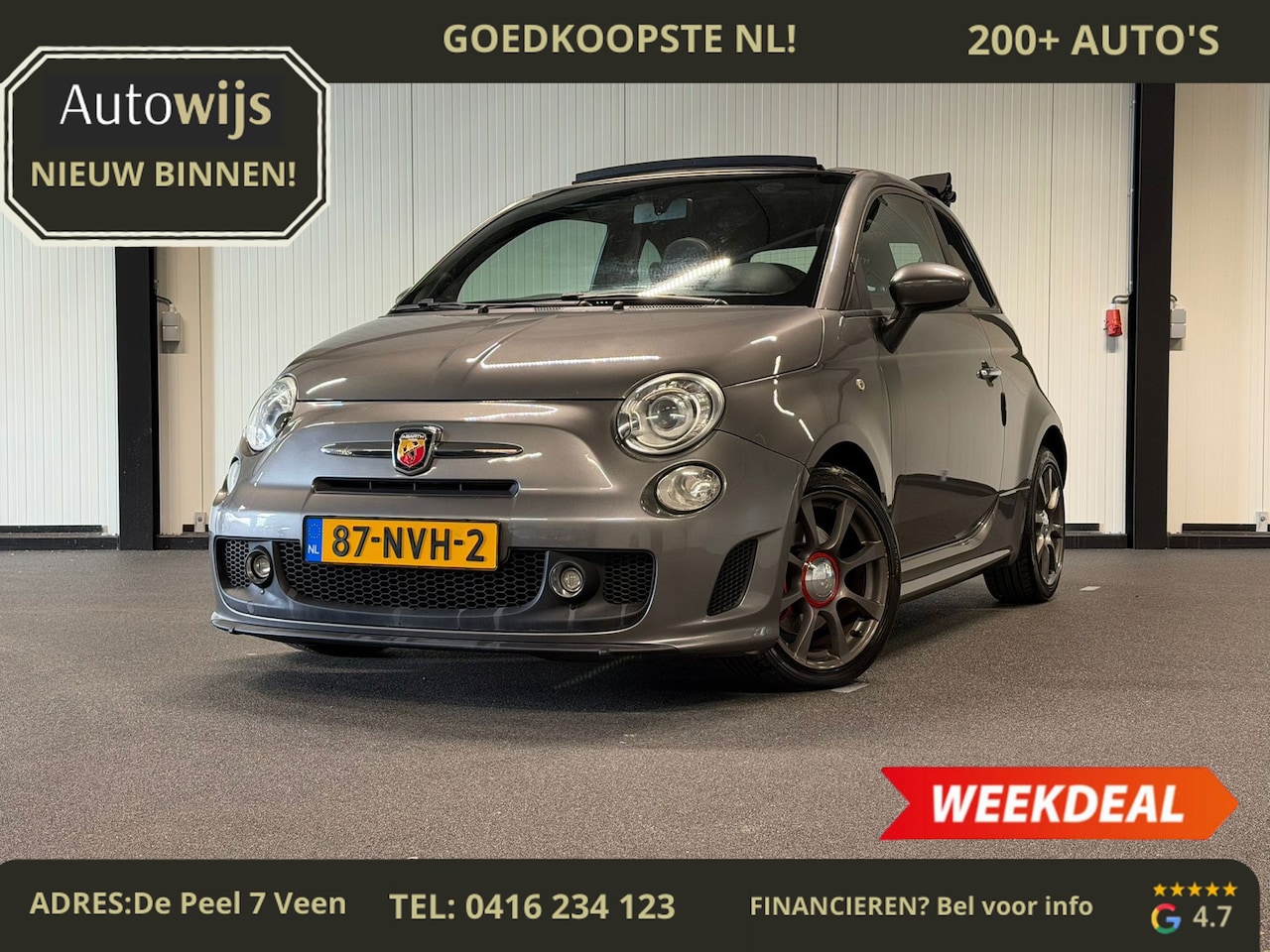 Fiat 500 C - 1.4-16V Abarth|CABRIO|AUT|NL AUTO|140PK|INTERSCOPE - AutoWereld.nl