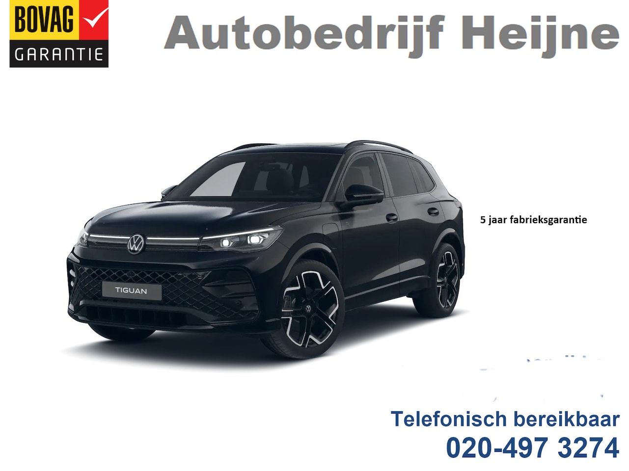 Volkswagen Tiguan - 1.5 eHybrid 272PK DSG R-LINE SPORT LEDER/HARMAN-KARDON/PANORAMADAK - AutoWereld.nl