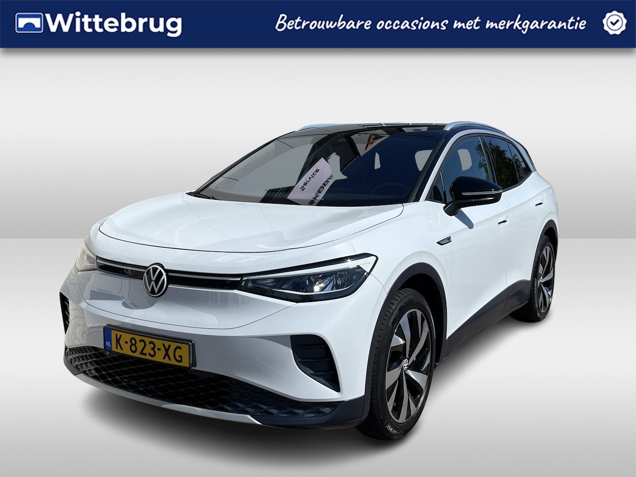 Volkswagen ID.4 - Pro 77 kWh /SOH 94%/ AUTOMAAT/ NAVI/ CRUISE/ STOELVERARM./ PARK. SENSOREN + CAMERA/ LEDER - AutoWereld.nl