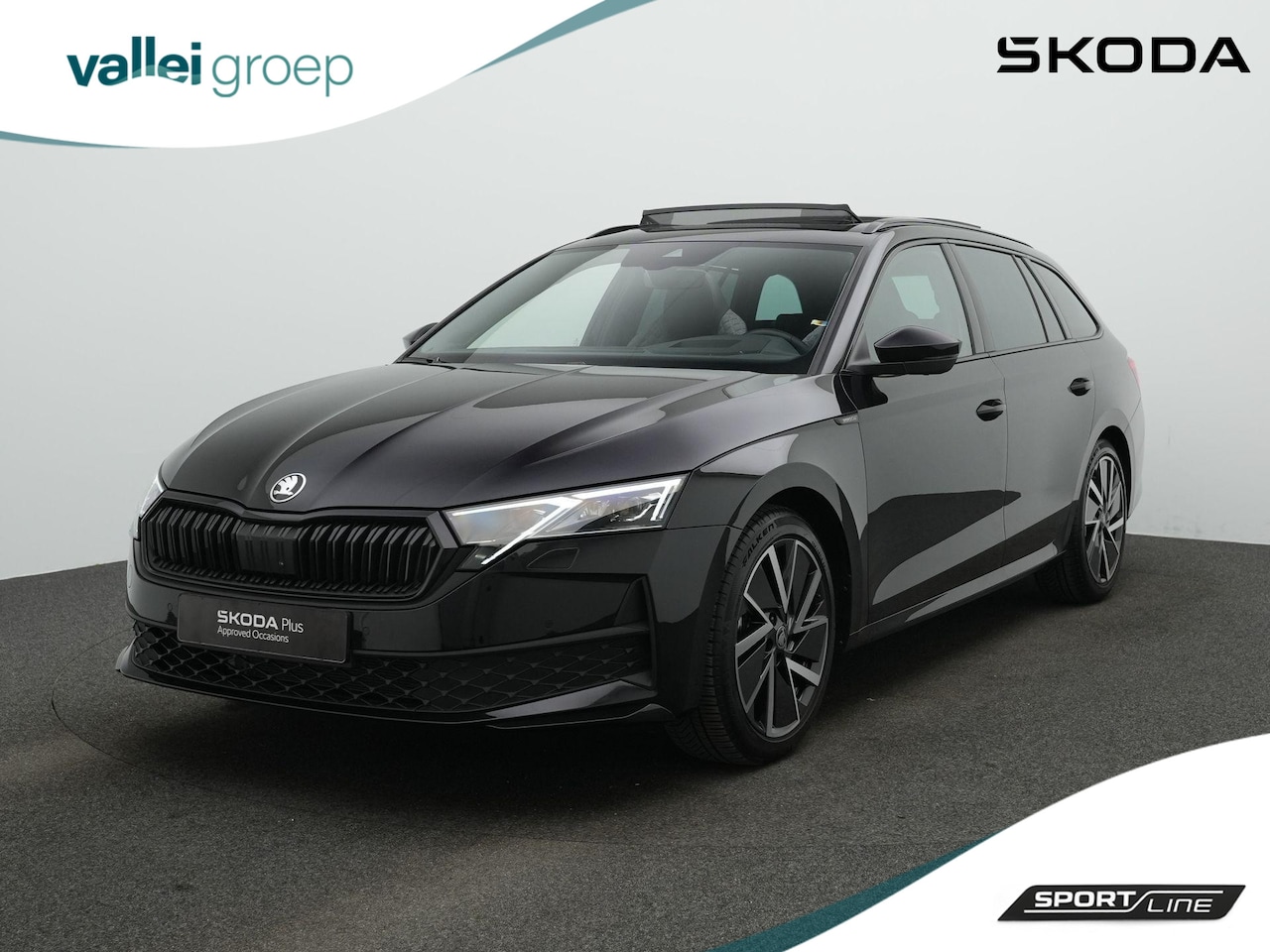 Skoda Octavia Combi - 1.5 TSI MHEV 150 pk DSG Sportline | Panoramadak | Trekhaak | 360 camera | Head-up display - AutoWereld.nl