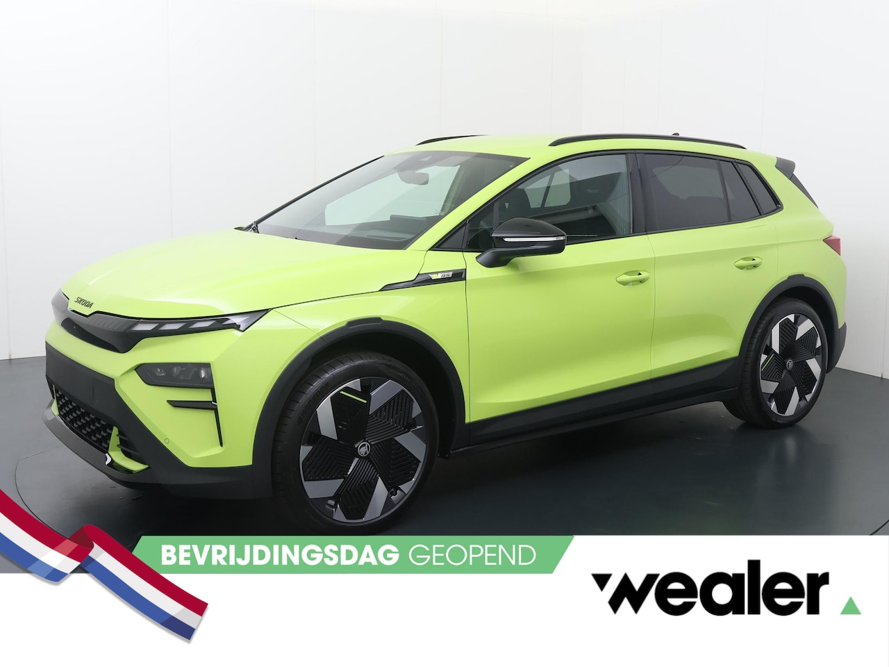 Skoda Elroq - 85X RS 340 PK 4X4 | Mamba Green | Trekhaak | Rondomzicht camera | 21" lichtmetalen velgen - AutoWereld.nl