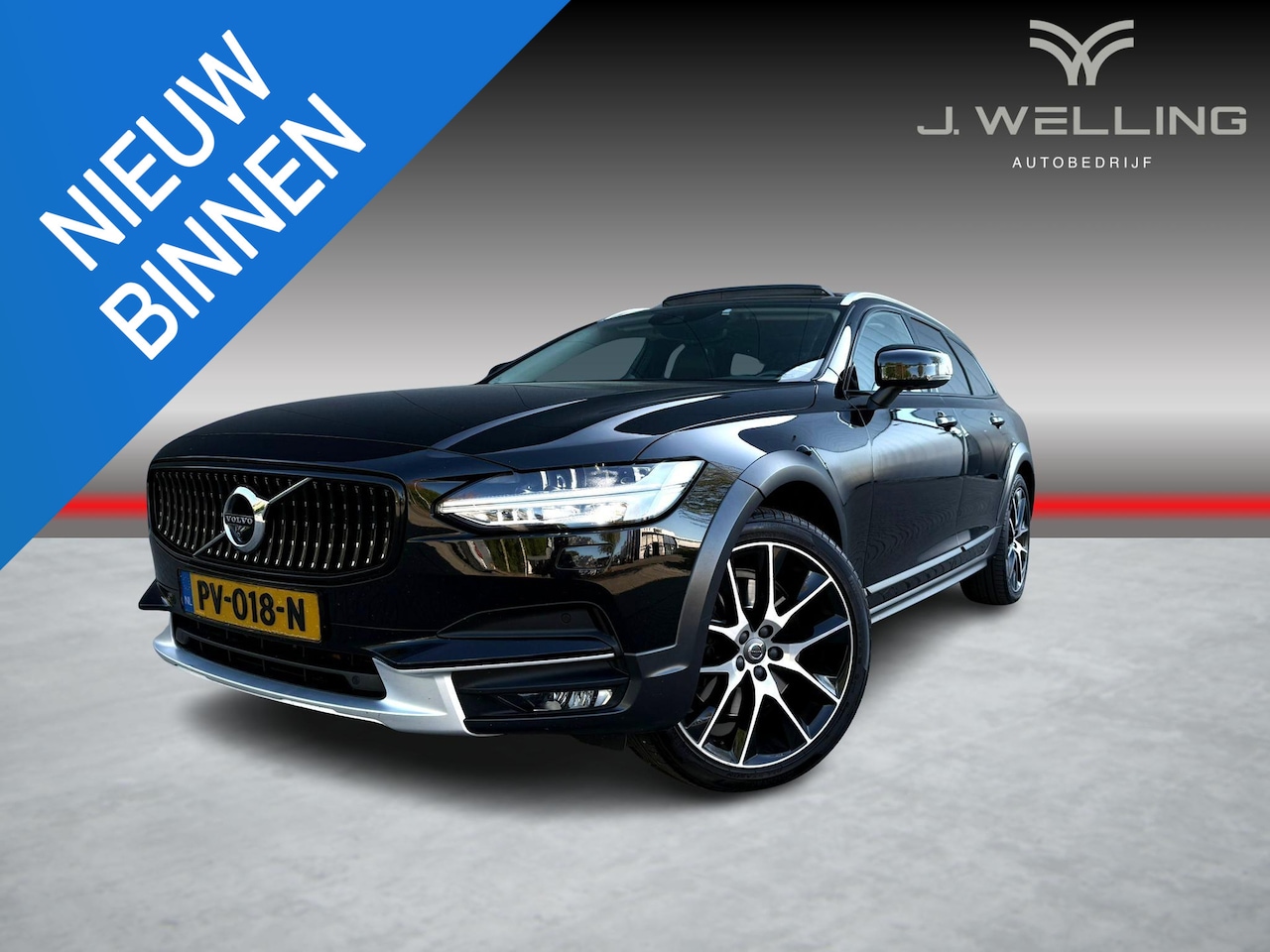 Volvo V90 Cross Country - 2.0 D4 Pano B&W tr.hk Massage Leer - AutoWereld.nl