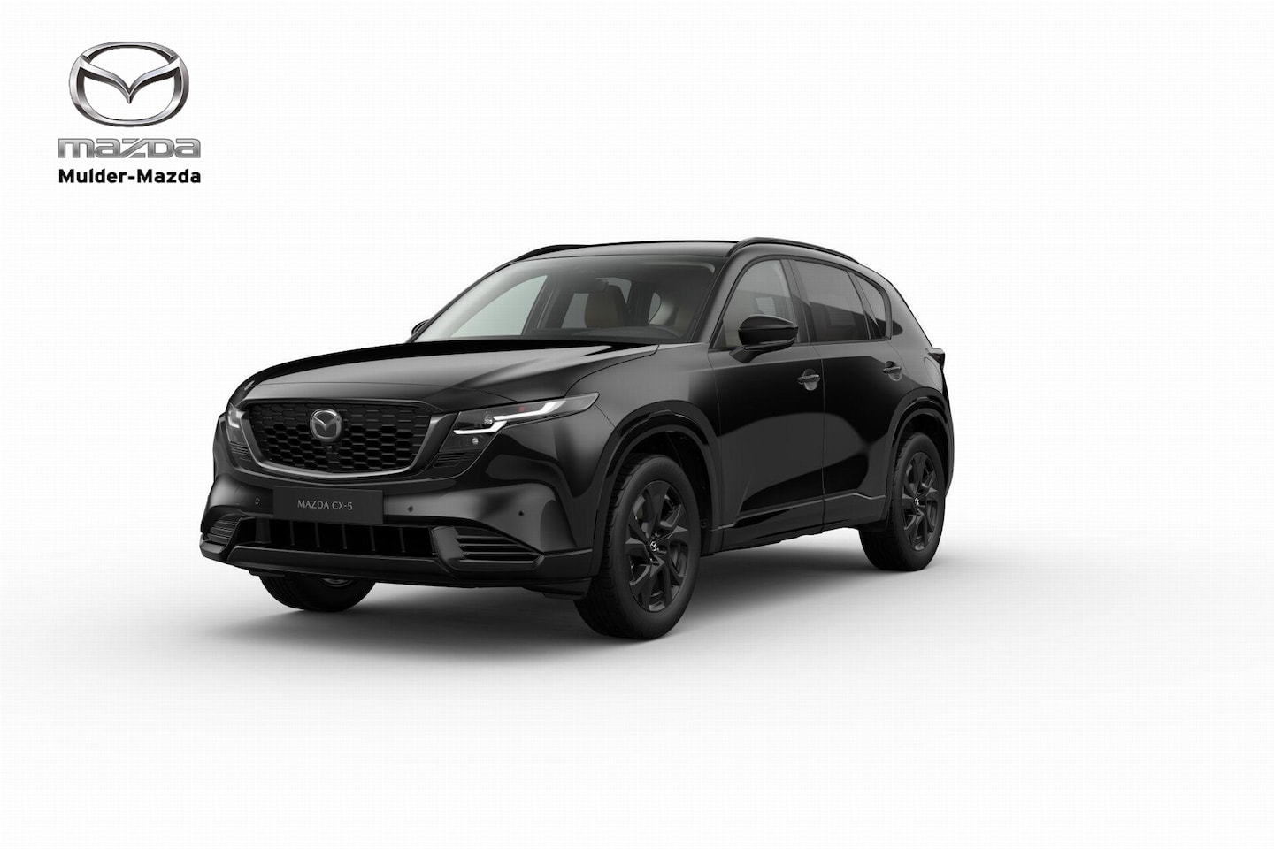 Mazda CX-5 - e-Skyactiv G 141 Homura - Tan lederen interieur | 19-inch lichtmetalen velgen, Black | Ala - AutoWereld.nl