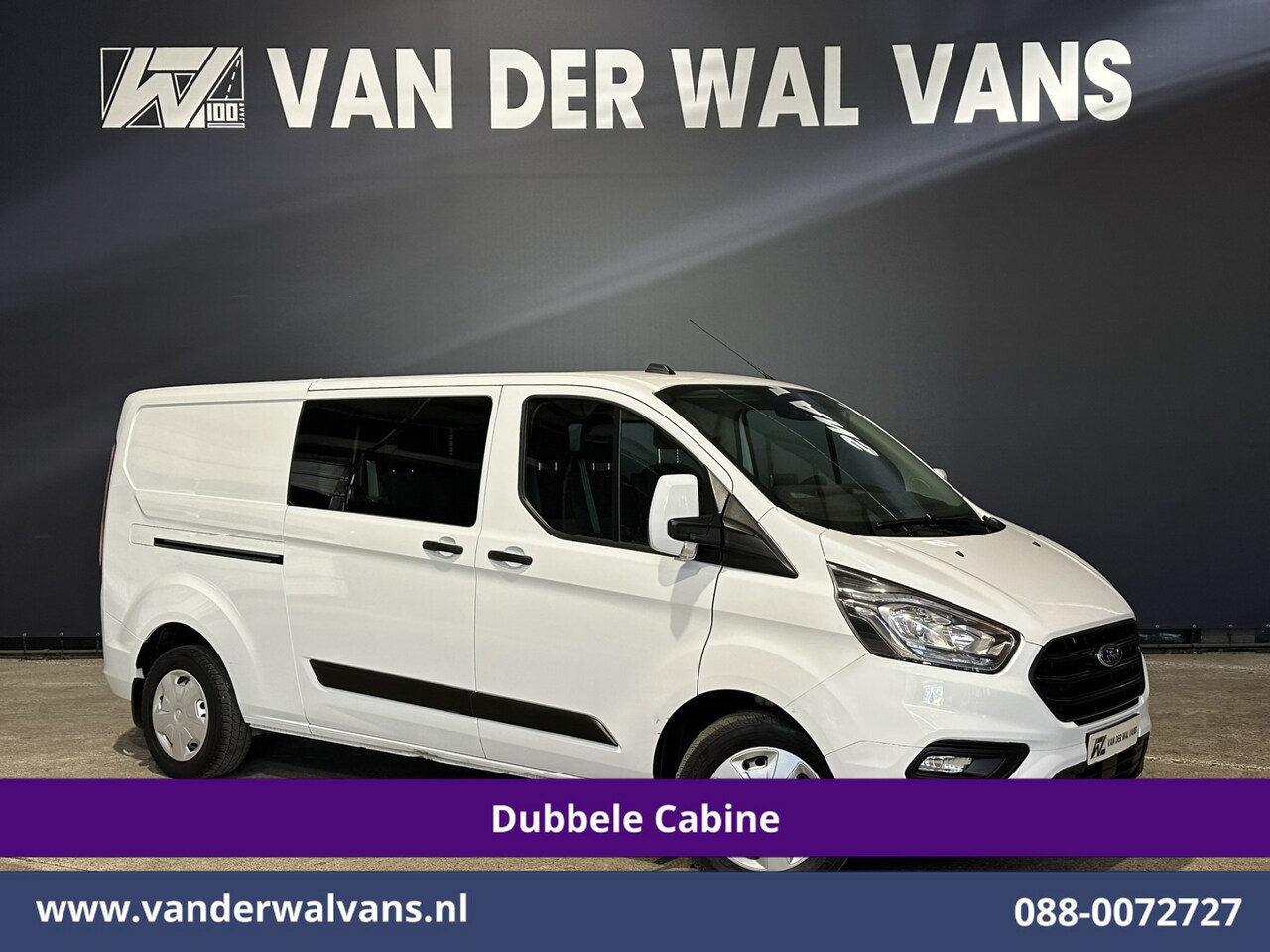 Ford Transit Custom - 2.0 TDCI 130pk Automaat L2H1 Dubbele Cabine Inrichting Euro6 Airco | 6-Zits | Camera | Nav - AutoWereld.nl
