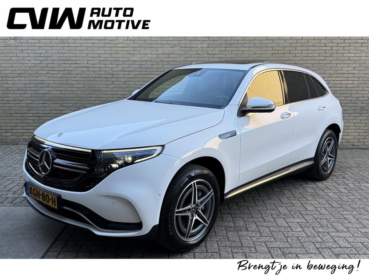 Mercedes-Benz EQC - 400 4MATIC AMG Line 80 kWh | 94% SOH | Open dak | Trekhaak wegklapbaar | Camera | Navigati - AutoWereld.nl