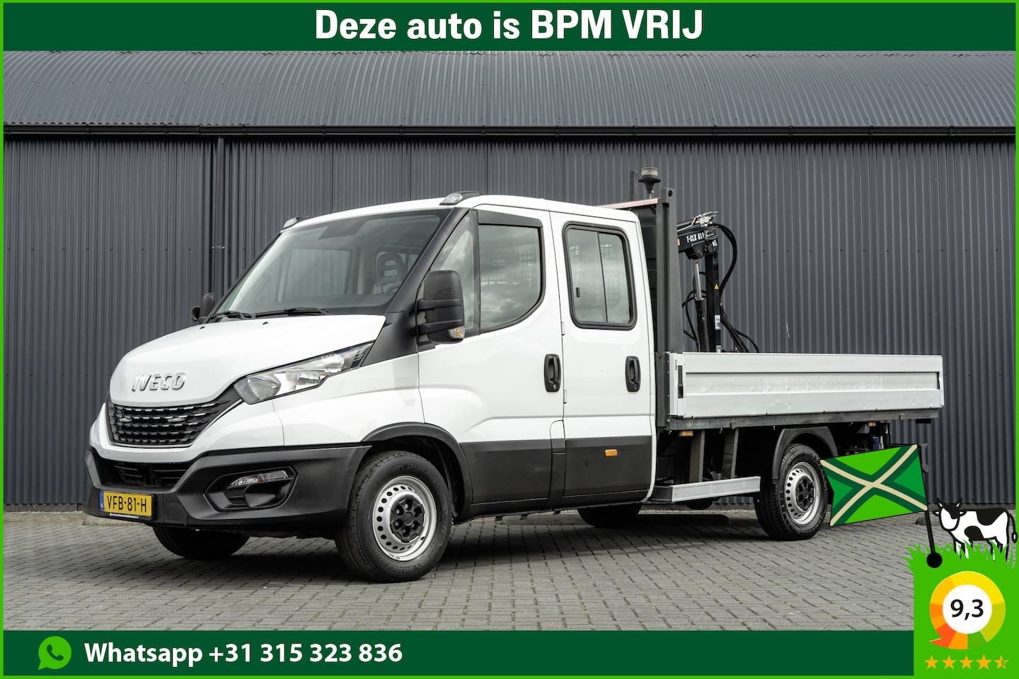 Iveco Daily - 35S18D 375 | 3.0 180PK | Hiab 013 | 3.5T Trekgewicht | Automaat | Climate | Camera | Euro - AutoWereld.nl