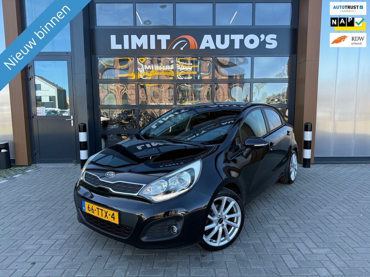 Kia Rio - 1.2 CVVT Super Pack Climate/Cruise/Keyless/Pdc/El.ramen/Lmv/Led/Nap/Apk - AutoWereld.nl