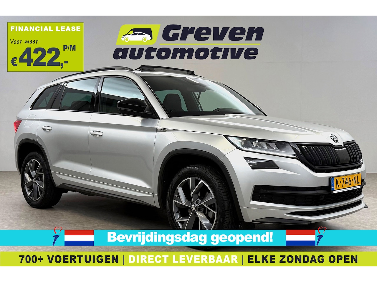Skoda Kodiaq - 1.5 TSI 150PK Sportline Business 7p | Pano | Sfeer | Virtual | Carplay | Trekh. | Camera | - AutoWereld.nl