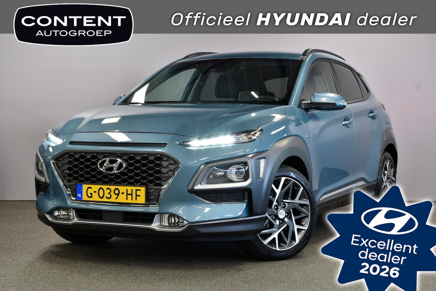 Hyundai Kona - GDI 141pk HEV 2WD Aut. Premium Trekhaak! - AutoWereld.nl