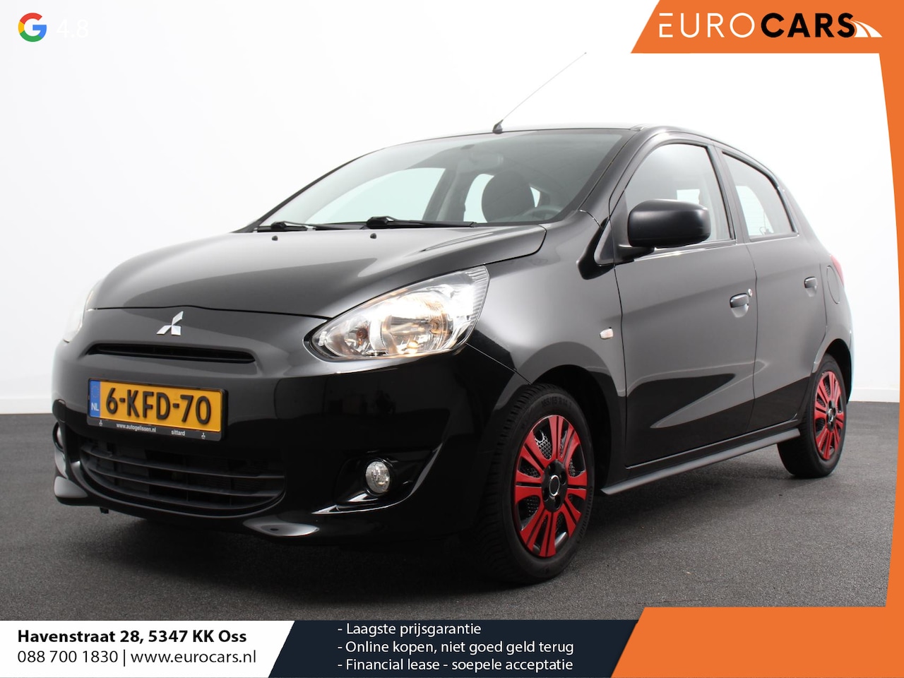 Mitsubishi Space Star - 1.0 Inform Navigatie Camera Airco Bluetooth Spoiler zeer lage km stand NAP - AutoWereld.nl