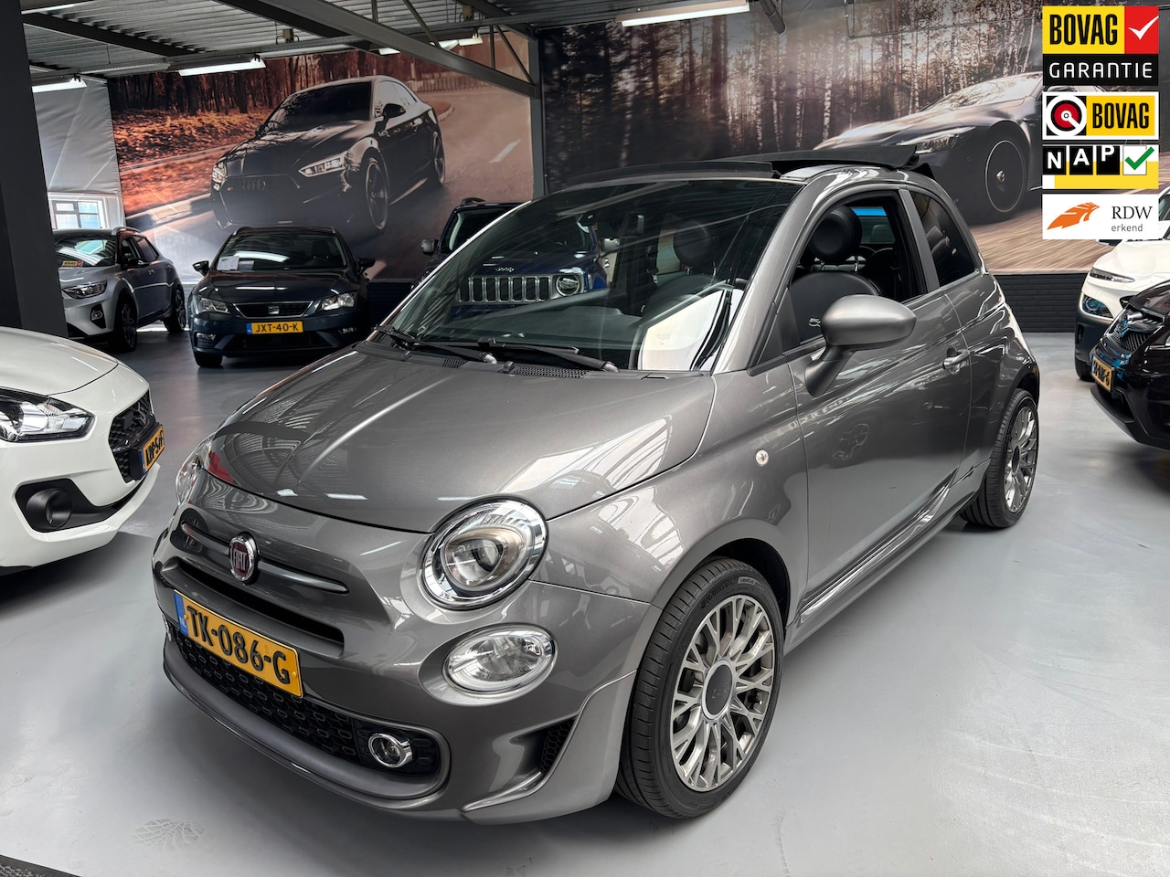 Fiat 500 C - 0.9 TwinAir Turbo Sport / Navigatie / Cabrio - AutoWereld.nl