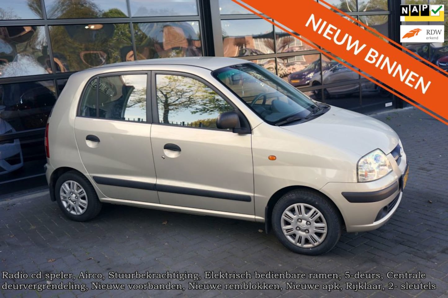 Hyundai Atos - 1.1i Active Cool 1.1i Active Cool, Airco, elek pakket, Stuurbekrachtiging, - AutoWereld.nl