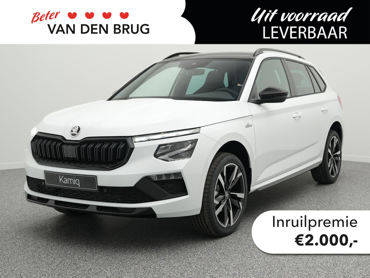 Skoda Kamiq - 1.0 TSI Monte Carlo | Trekhaak | Navigatie | Stoelverwarming | Panoramisch dak | 18" licht - AutoWereld.nl