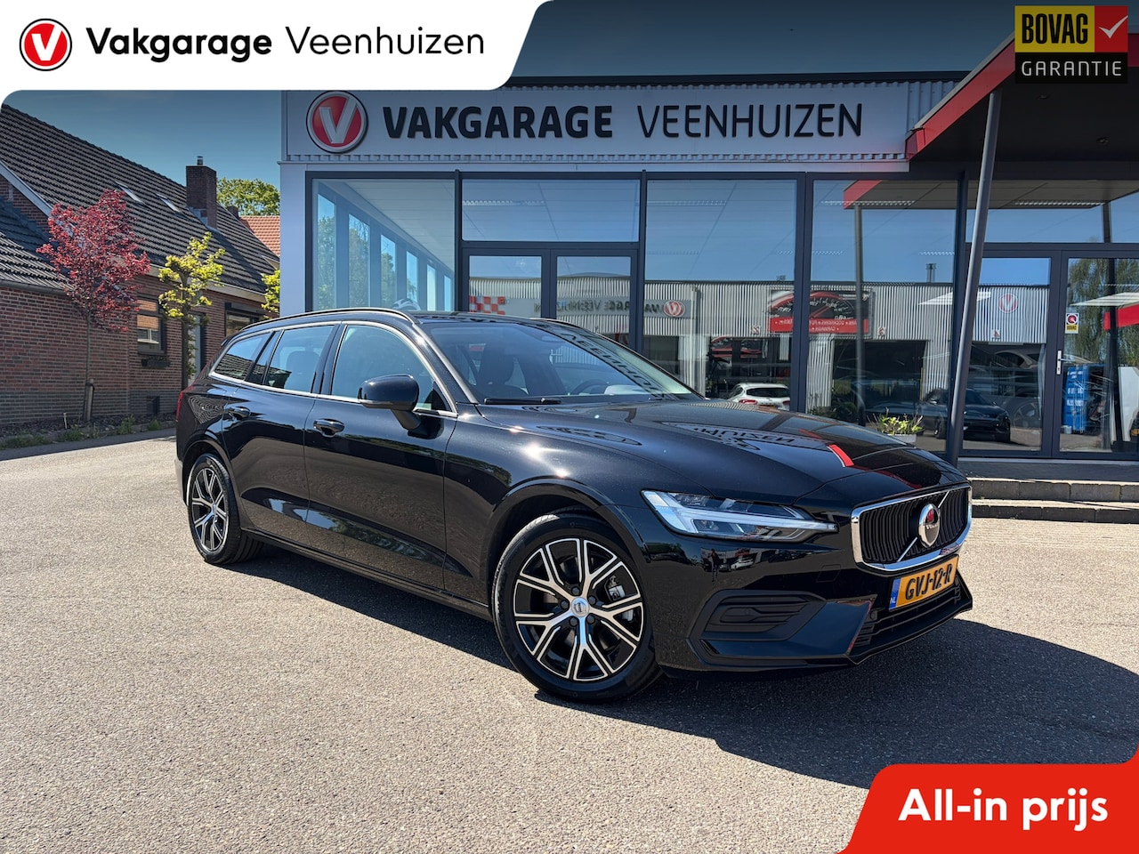 Volvo V60 - 2.0 B4 Essential Edition|Rijklaar prijs|Fabrieksgarantie|Leder|Camera|Carplay| - AutoWereld.nl