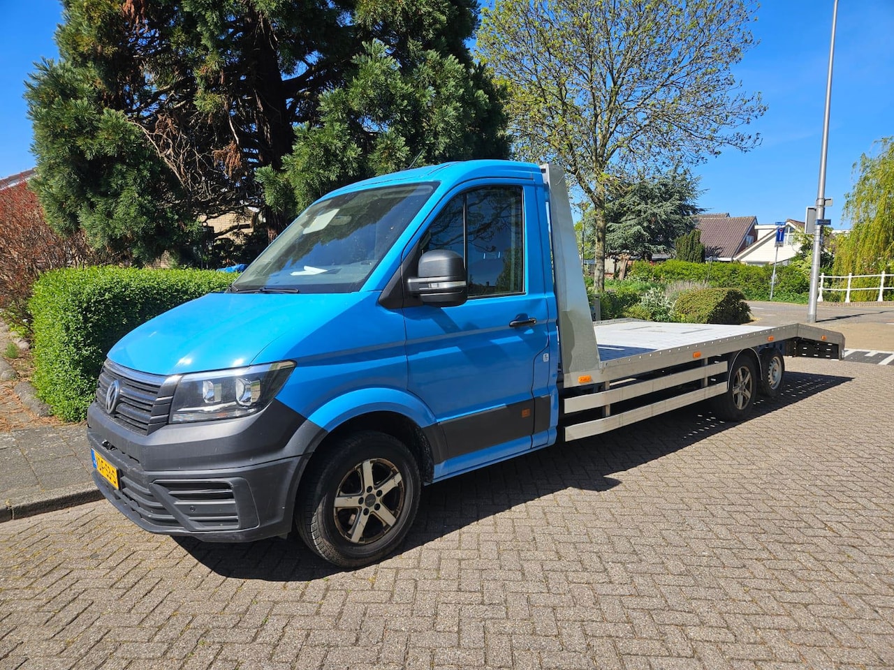 Volkswagen Crafter - 2.0 TDI Oprijwagen Autotransporter 2276 KG Laden op rijbewijs B!! - AutoWereld.nl