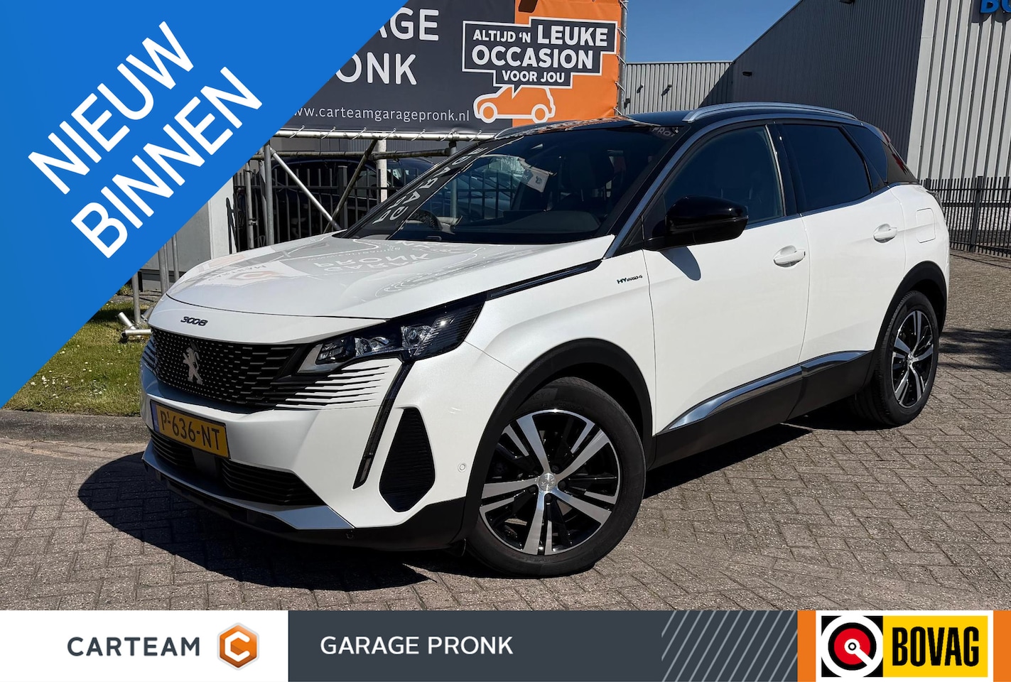 Peugeot 3008 - 1.6 HYbrid4 300 GT ACC/CARPLAY/360/SIDE - AutoWereld.nl